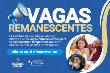 Prefeitura de São Miguel Arcanjo Abre Inscrições para Vagas de Comerciantes Temporários