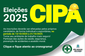 ELEIÇÕES CIPA 2025: INSCRIÇÕES ABERTAS!