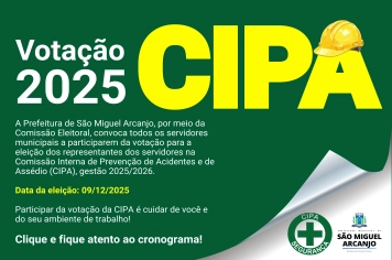 CONVOCAÇÃO PARA VOTAÇÃO CIPA 2025