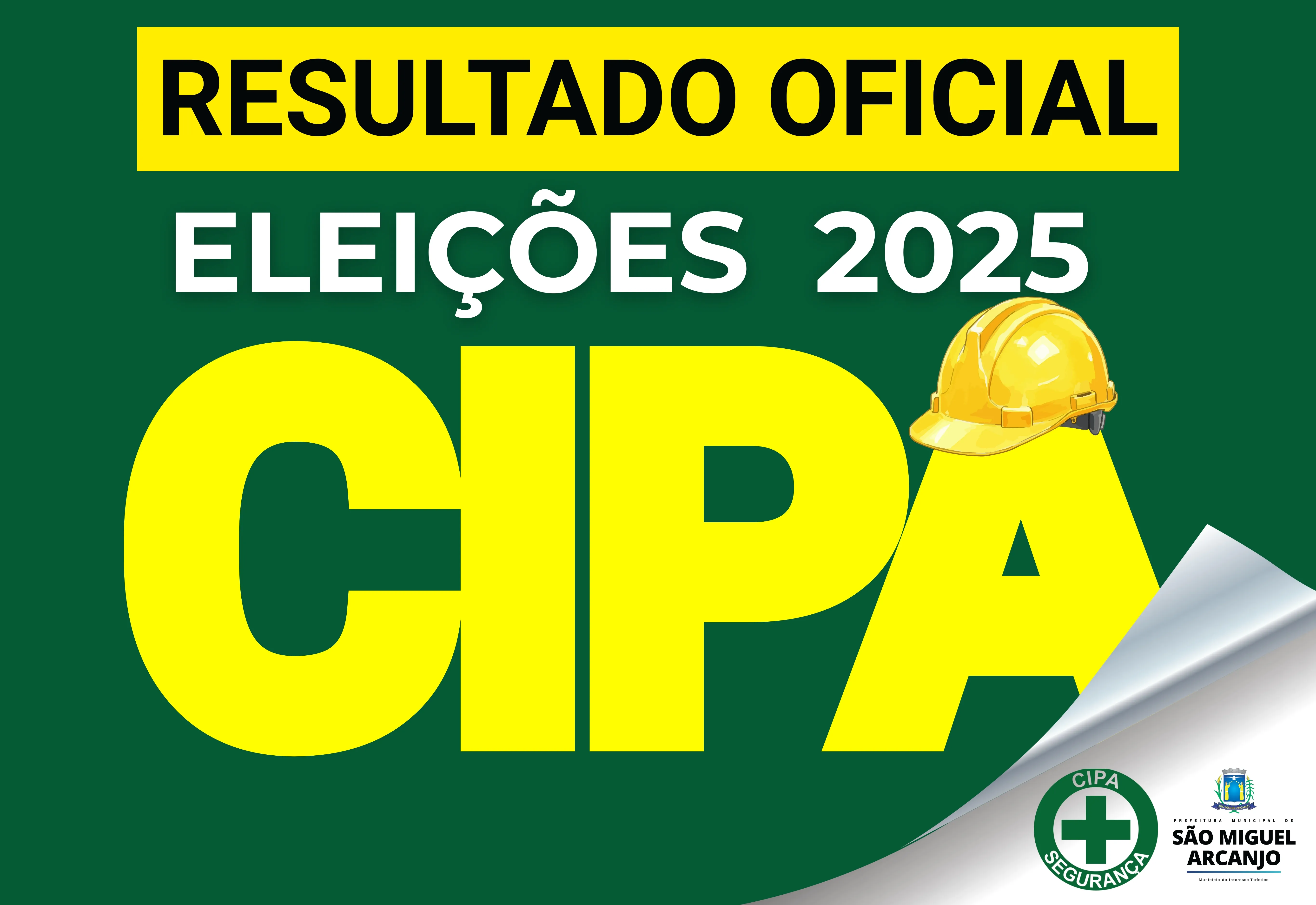 PREFEITURA DIVULGA RESULTADO DA ELEIÇÃO DA CIPA PARA GESTÃO 2025/2026